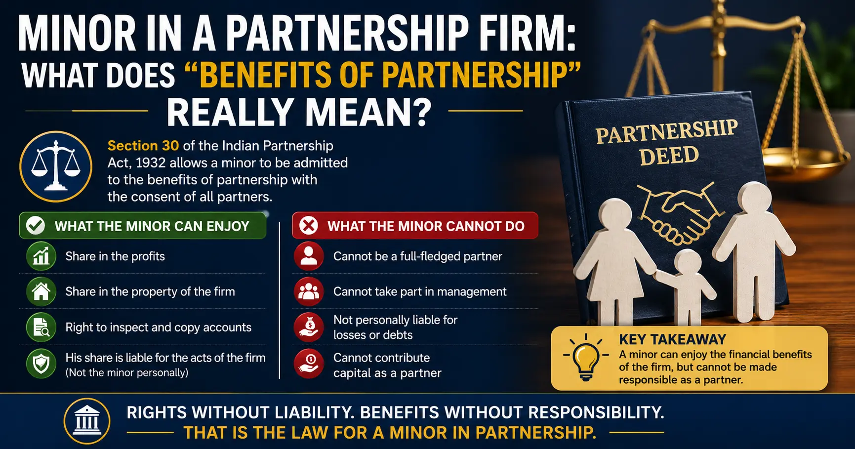 right of minor in partnership firm